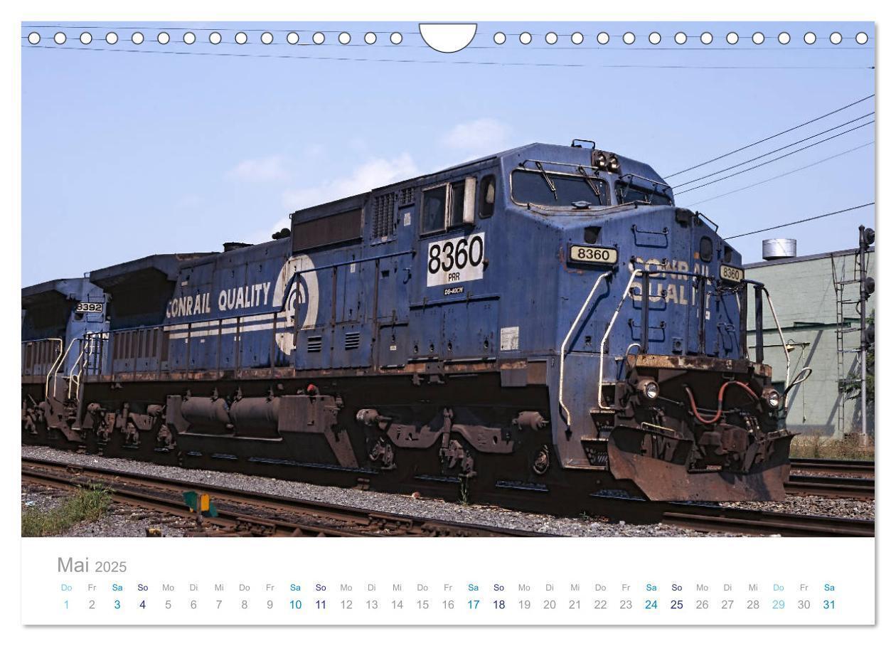 Bild: 9783435433421 | US Diesellokomotiven (Wandkalender 2025 DIN A4 quer), CALVENDO...