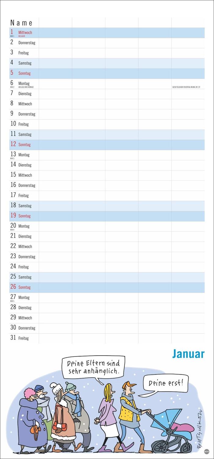 Bild: 9783756405855 | Peter Butschkow: Familienplaner 2025 | Peter Butschkow | Kalender