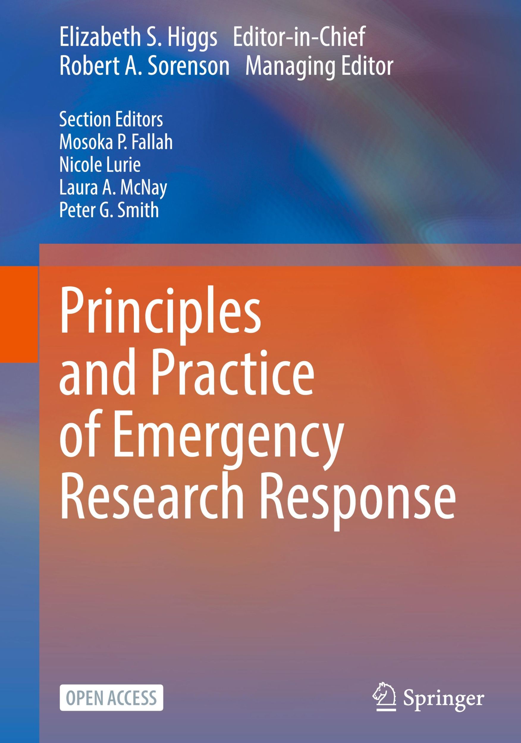 Cover: 9783031484070 | Principles and Practice of Emergency Research Response | Sorenson