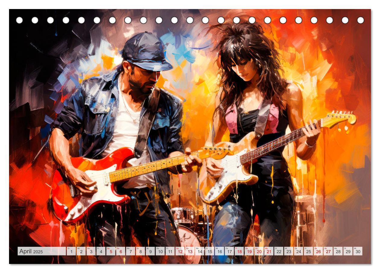 Bild: 9783383852985 | ROCK Spüre die grenzenlose Power (Tischkalender 2025 DIN A5 quer),...