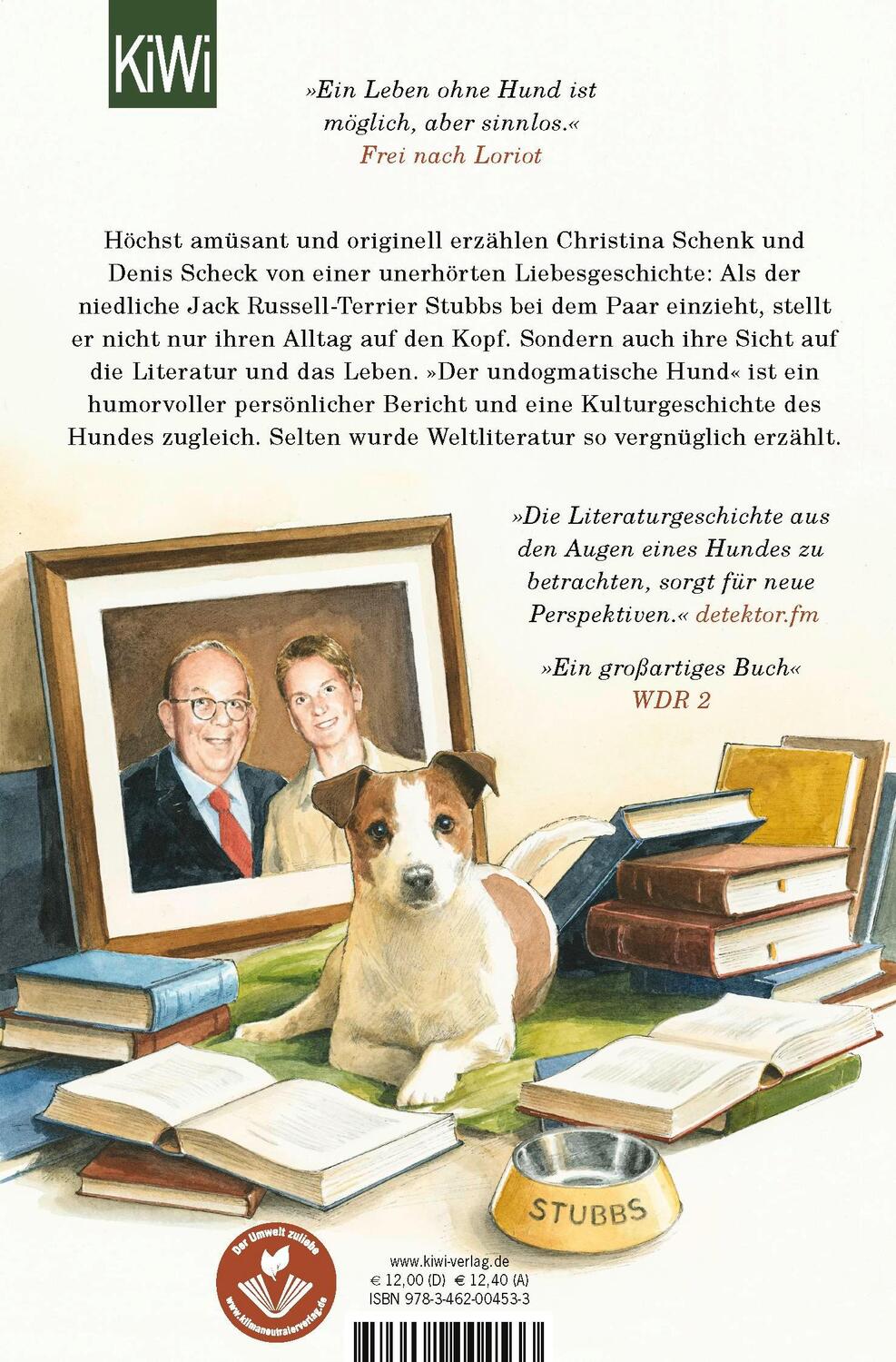 Rückseite: 9783462004533 | Der undogmatische Hund | Denis Scheck (u. a.) | Taschenbuch | 288 S.