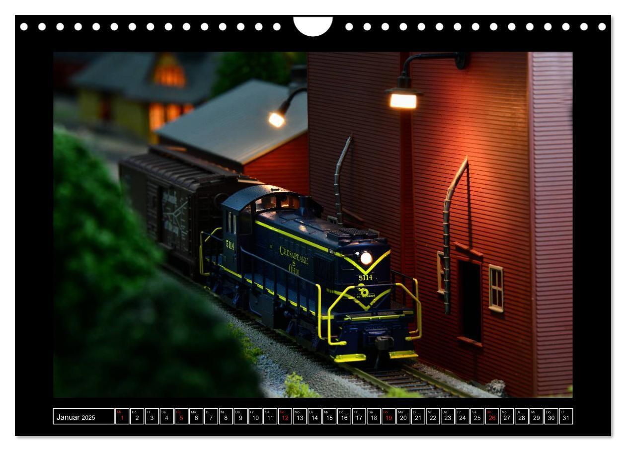 Bild: 9783435760602 | Amerikanische Modelleisenbahnen (Wandkalender 2025 DIN A4 quer),...