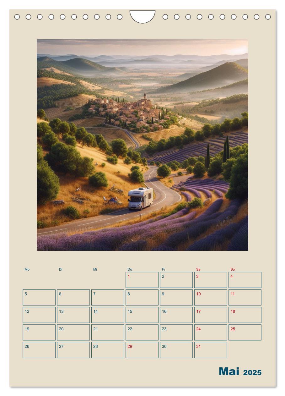 Bild: 9783383784866 | Traumreisen im Wohnmobil (Wandkalender 2025 DIN A4 hoch), CALVENDO...