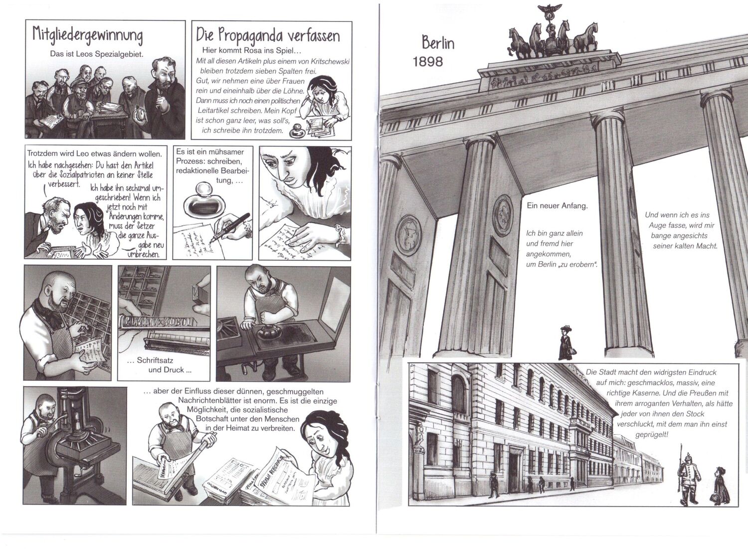 Bild: 9783320023553 | Rosa | Die Graphic Novel über Rosa Luxemburg | Kate Evans | Buch