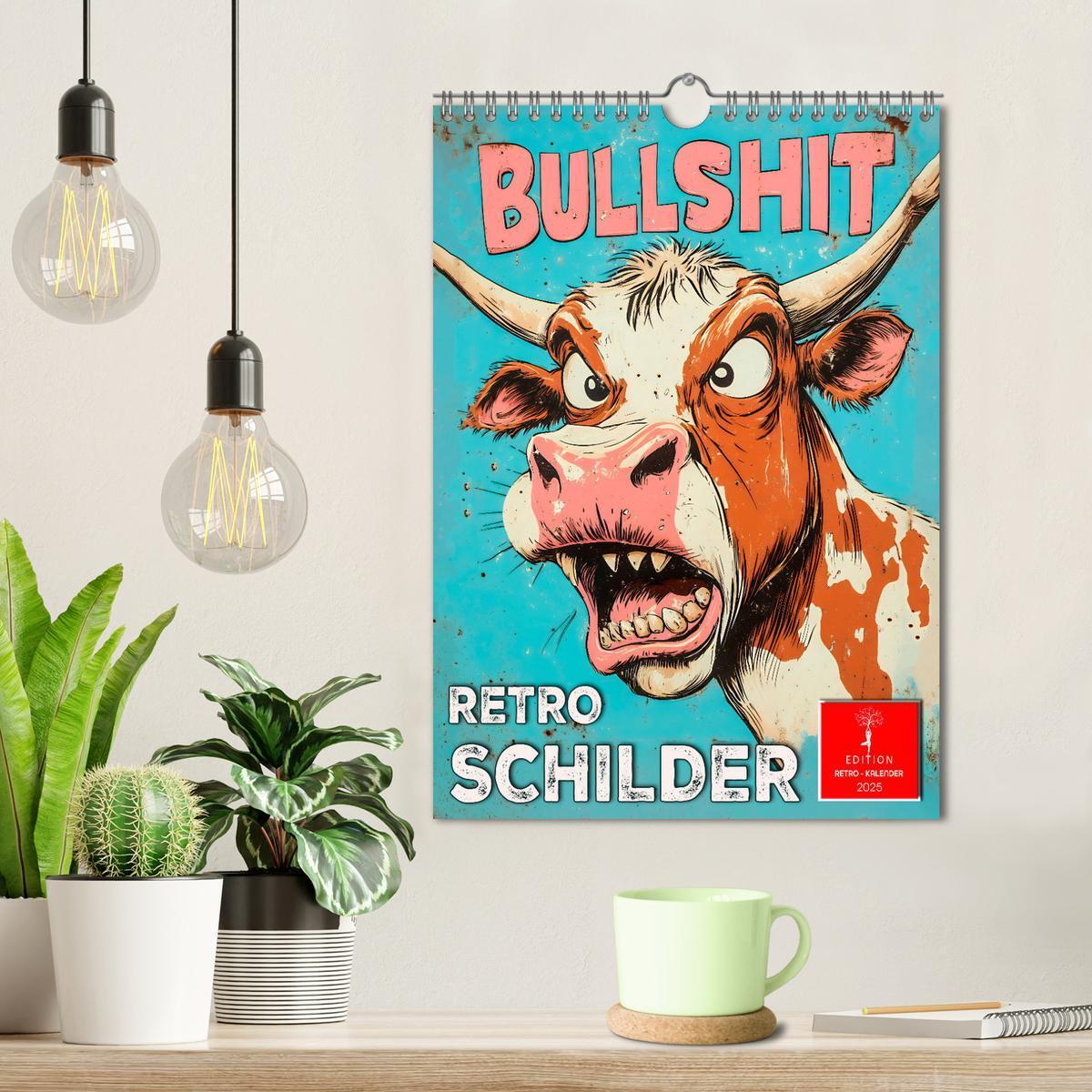 Bild: 9783457208922 | Retro Schilder (Wandkalender 2025 DIN A4 hoch), CALVENDO...