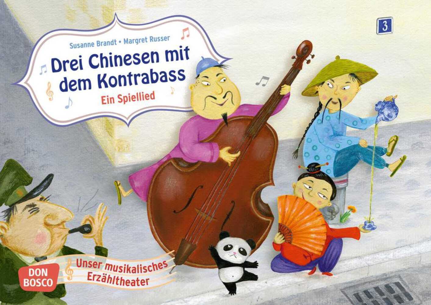 Cover: 4260179512551 | Kamishibai Bildkartenset - Drei Chinesen mit dem Kontrabass. Ein...