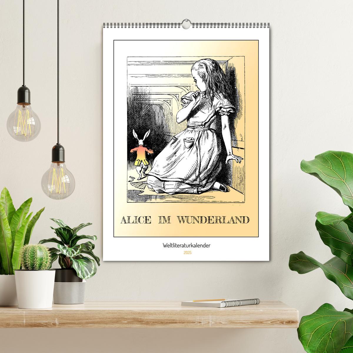 Bild: 9783435922659 | Alice im Wunderland - Weltliteraturkalender (Wandkalender 2025 DIN...