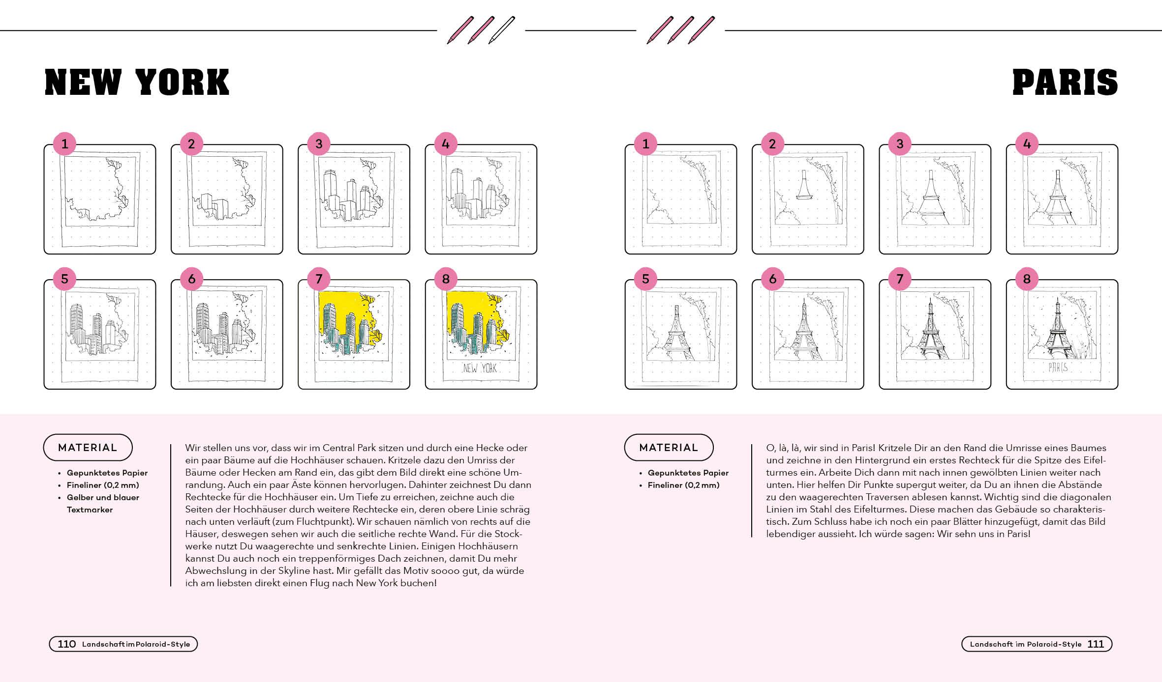 Bild: 9783745909708 | Zeichnen in 5 Minuten - 100 Motive von Architektur bis Zauberei | Buch