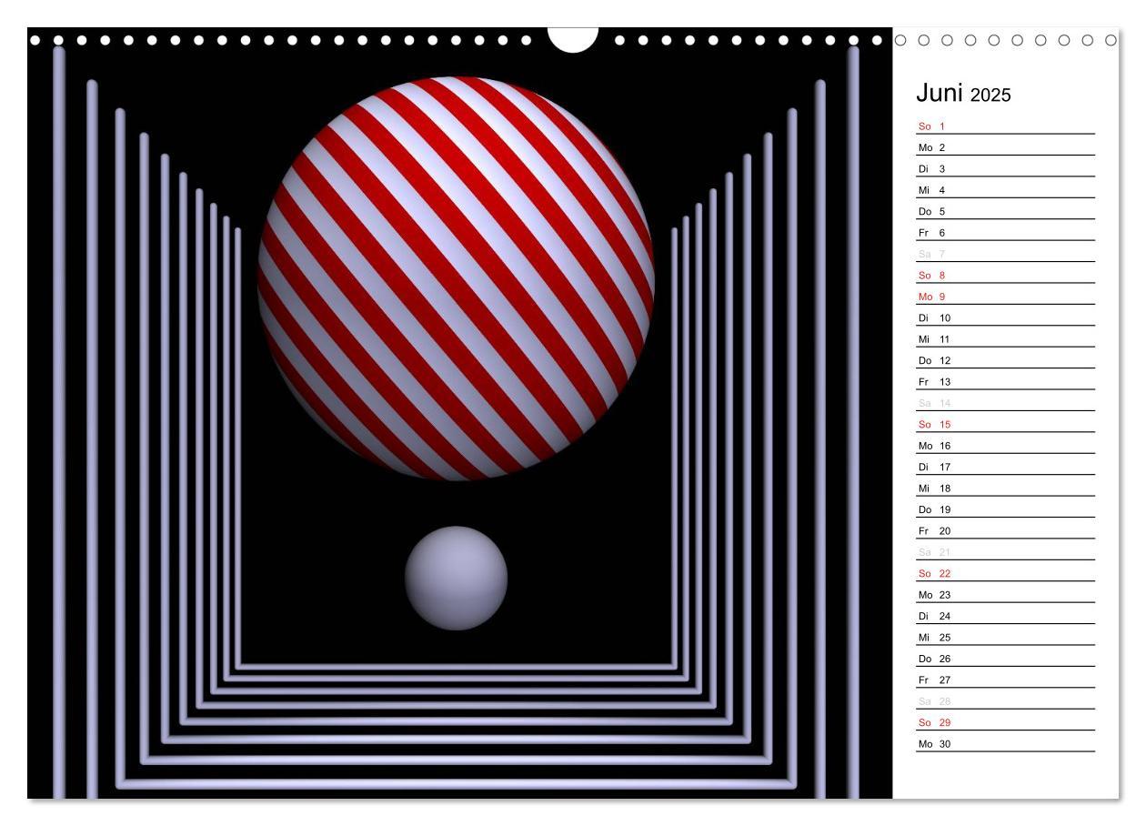 Bild: 9783435471171 | Mit Geometrie durch das Jahr (Wandkalender 2025 DIN A3 quer),...