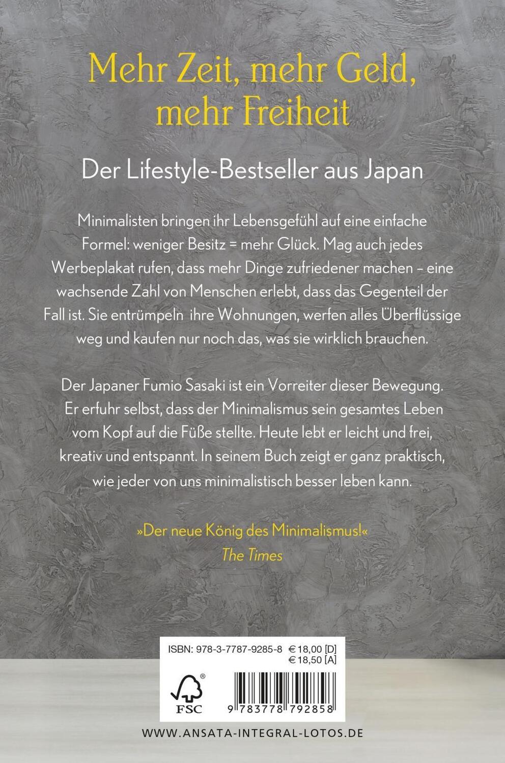 Bild: 9783778792858 | Das kann doch weg! | Fumio Sasaki | Taschenbuch | 16 Seiten Farbteil