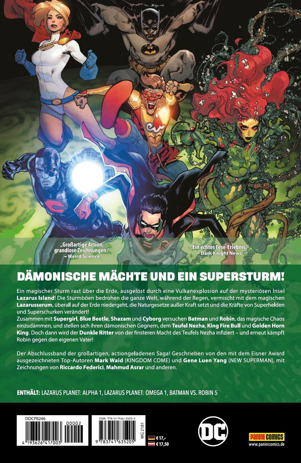 Rückseite: 9783741635205 | Batman vs. Robin | Bd. 2 (von 2): Lazarus-Planet Kapitel 2 | Buch