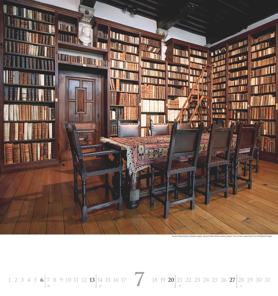 Bild: 4250809654188 | DUMONT - Bibliotheken 2025 Wandkalender, 45x48cm,...