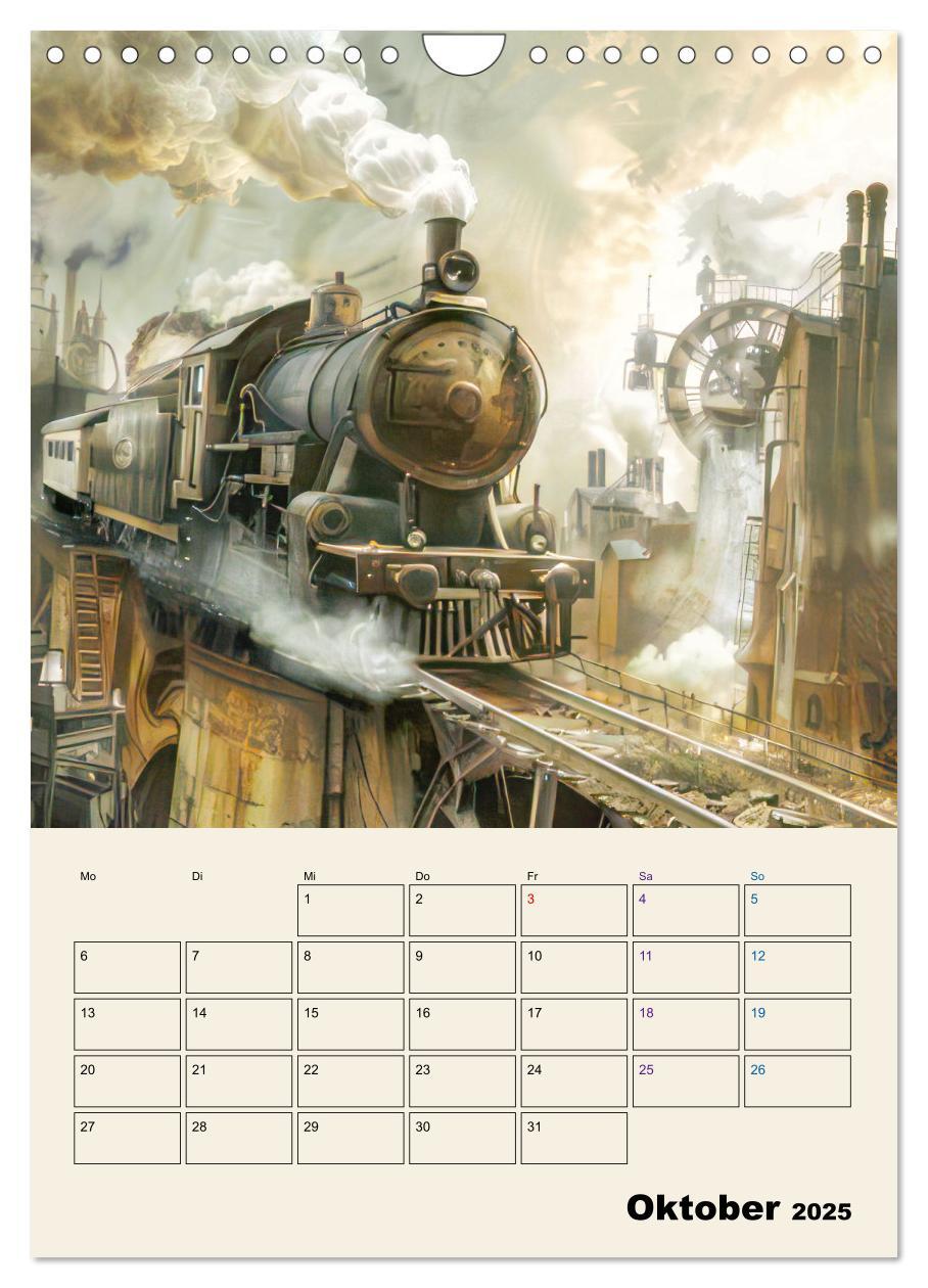 Bild: 9783457146774 | Steampunk - Mechanische Fantasiewelt (Wandkalender 2025 DIN A4...