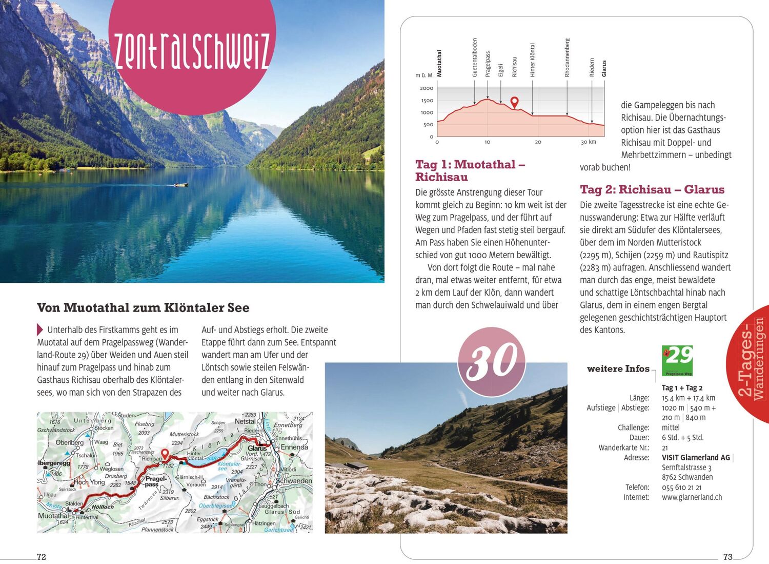 Bild: 9783259037959 | Kümmerly+Frey Erlebnis Schweiz Zweitageswanderung - Wanderführer | AG