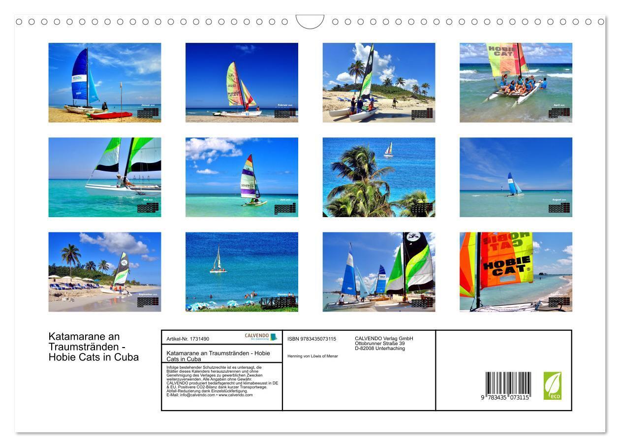 Bild: 9783435073115 | Katamarane an Traumstränden - Hobie Cats in Cuba (Wandkalender 2025...