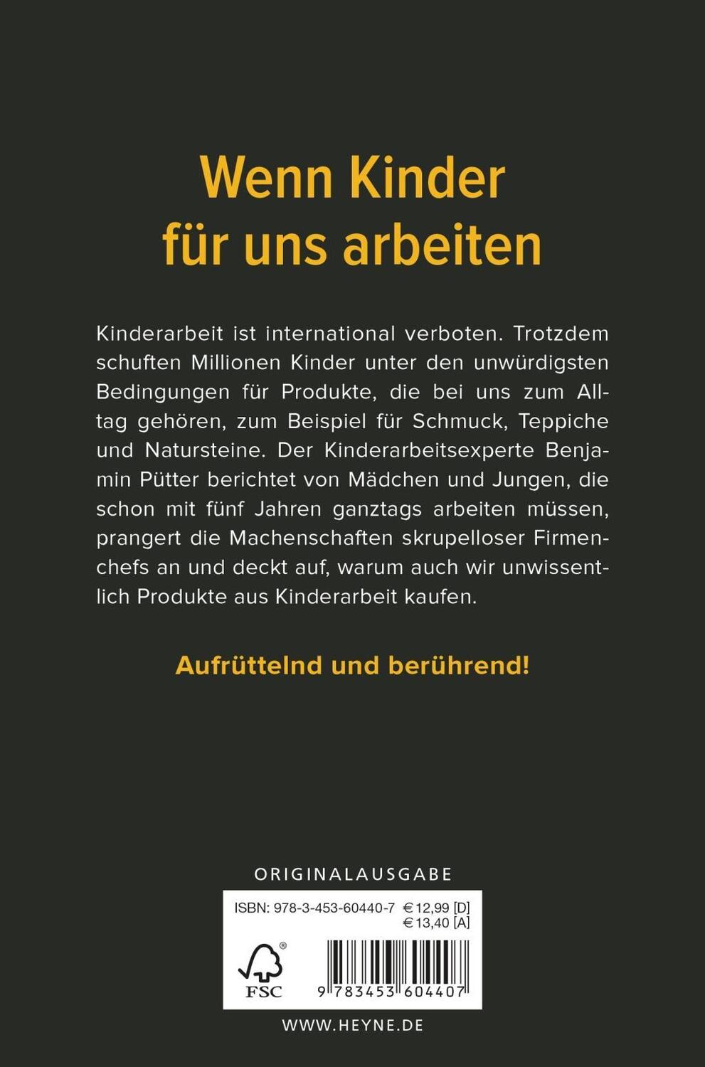 Bild: 9783453604407 | Kleine Hände - großer Profit | Benjamin Pütter (u. a.) | Taschenbuch