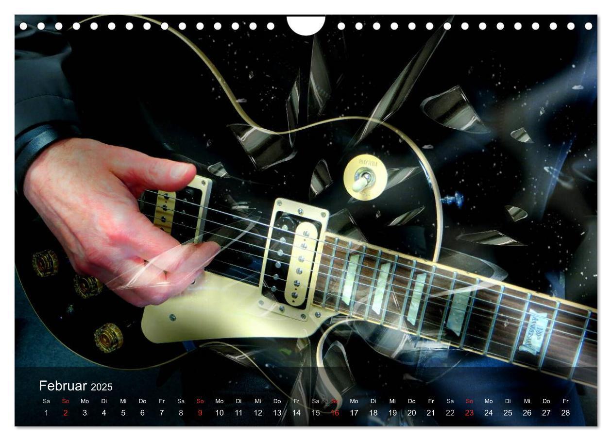 Bild: 9783435570416 | Rockgitarren Power (Wandkalender 2025 DIN A4 quer), CALVENDO...