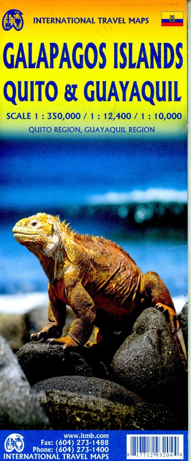 Cover: 9781771293204 | Galapagos Island Quito &amp; Guayaquil 1:350000 | (Land-)Karte | Englisch