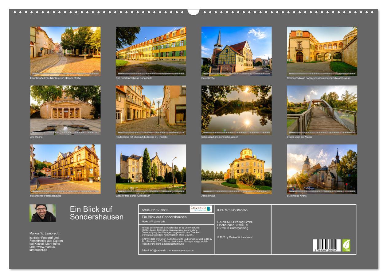 Bild: 9783383865855 | Ein Blick auf Sondershausen (Wandkalender 2025 DIN A2 quer),...