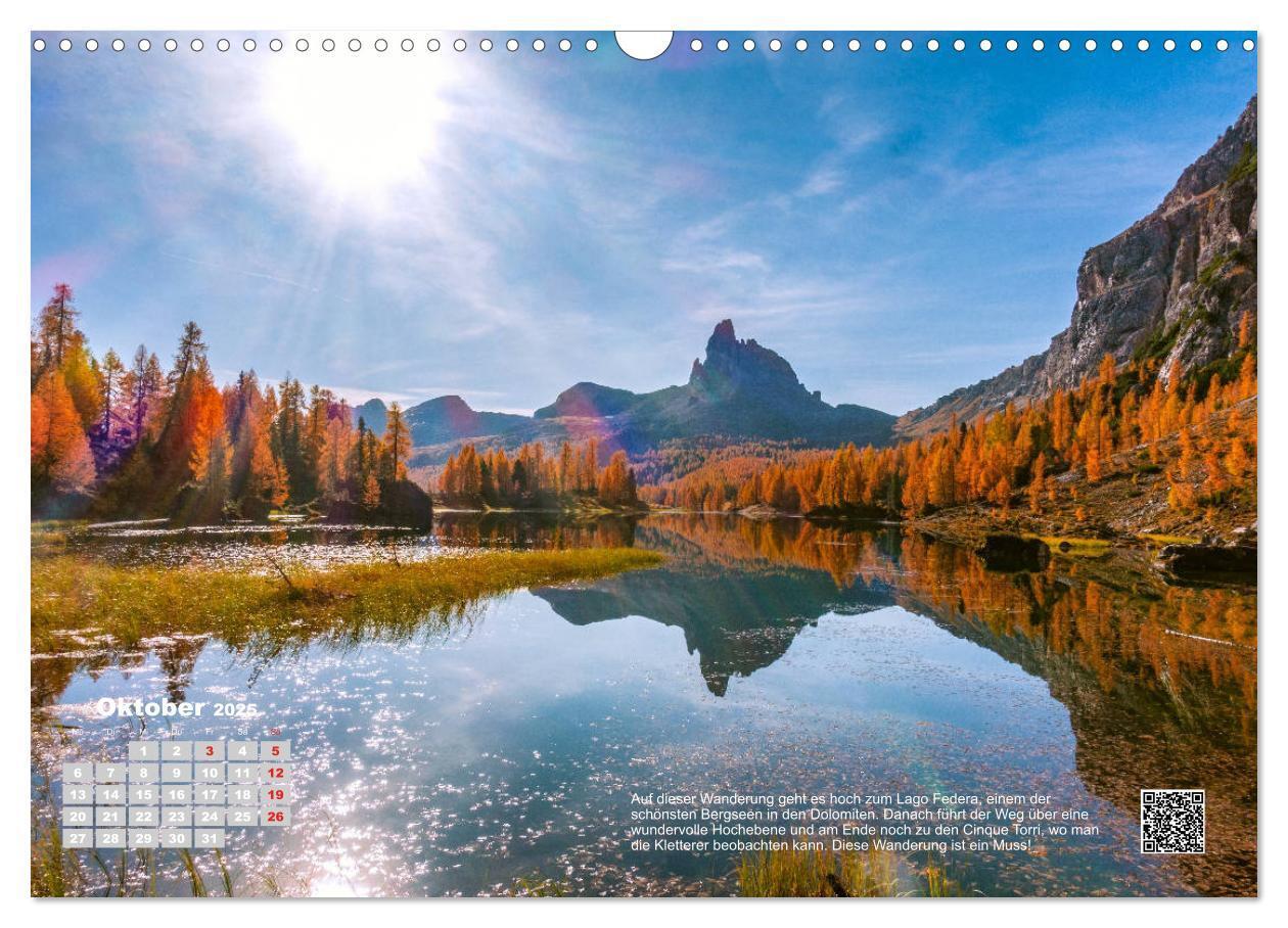 Bild: 9783435117390 | Wandern in den Alpen (Wandkalender 2025 DIN A3 quer), CALVENDO...