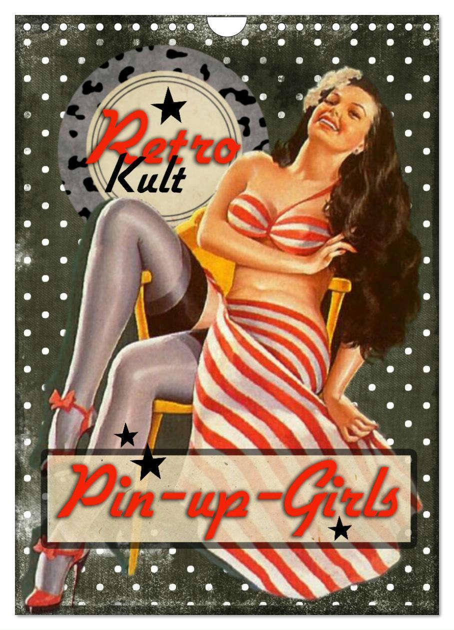 Cover: 9783435910236 | Retro Kult Pin-up-Girls (Wandkalender 2025 DIN A4 hoch), CALVENDO...