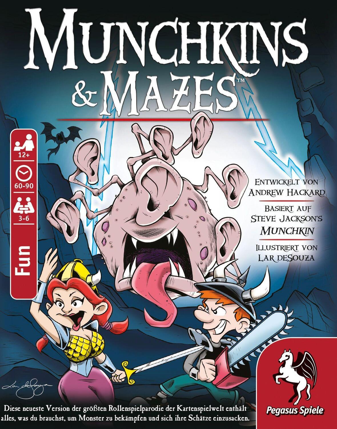 Cover: 4250231729737 | Munchkin & Mazes | Spiel | Deutsch | 2021 | Pegasus Spiele GmbH