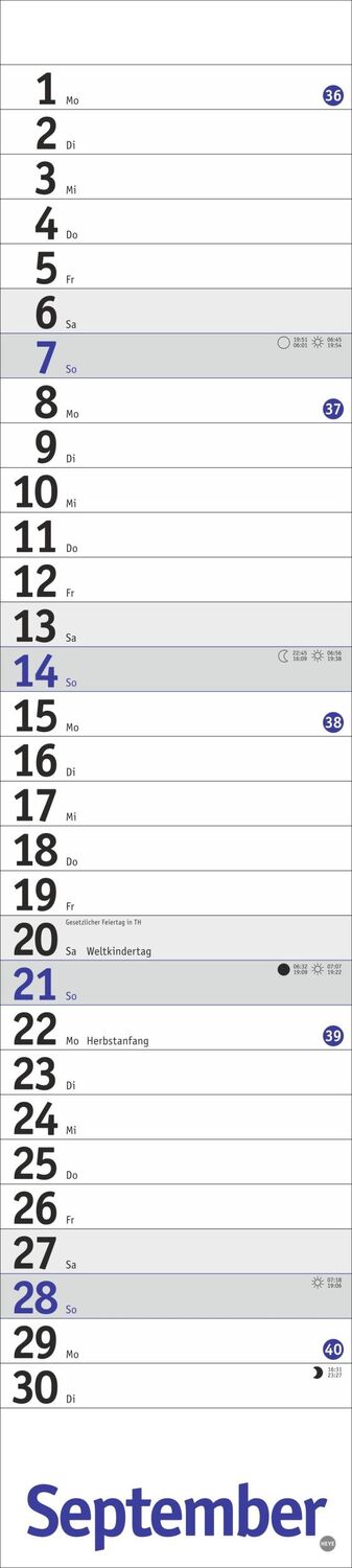 Bild: 9783756406333 | Langplaner, blau 2025 | Heye | Kalender | Bürokalender Heye | 13 S.