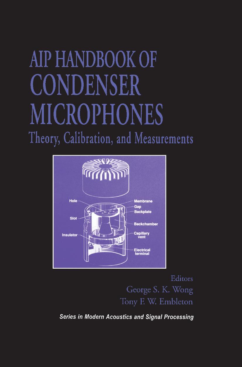 Cover: 9781563962844 | AIP Handbook of Condenser Microphones | Tony F. W. Embleton (u. a.)