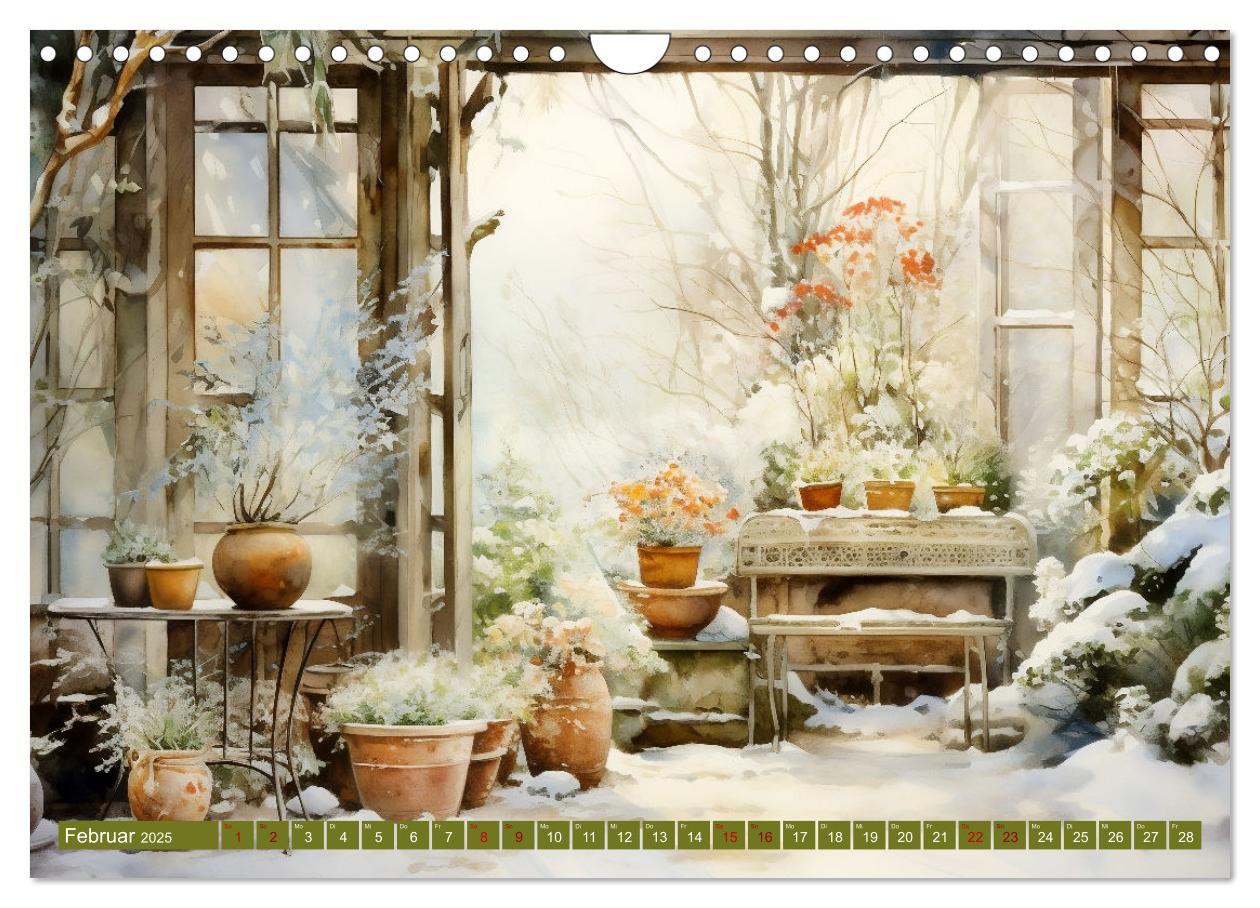 Bild: 9783383834288 | Lauschige Gartenecken (Wandkalender 2025 DIN A4 quer), CALVENDO...