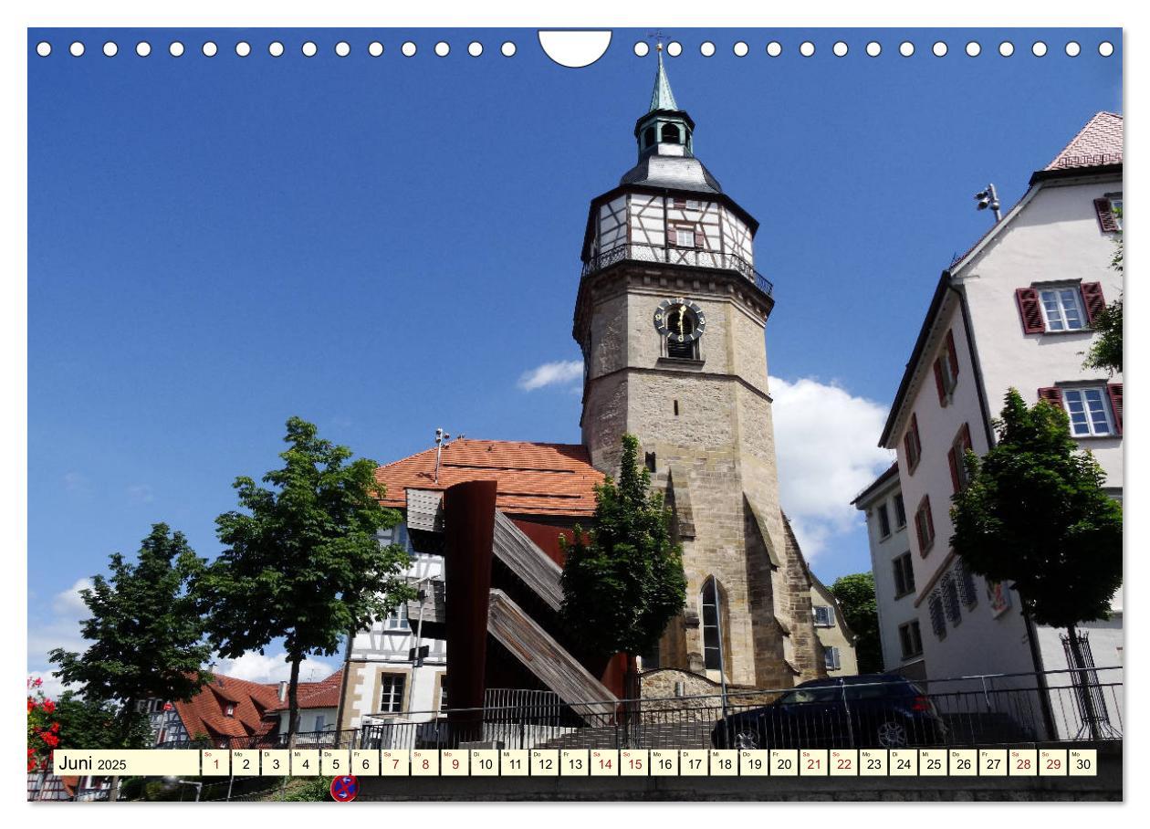 Bild: 9783435441730 | Unterwegs in Backnang (Wandkalender 2025 DIN A4 quer), CALVENDO...