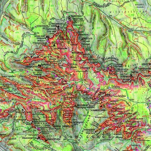 Bild: 9783910181014 | Schrammsteine·Affensteine 1 : 10 000 | Rolf Böhm | (Land-)Karte | 2015