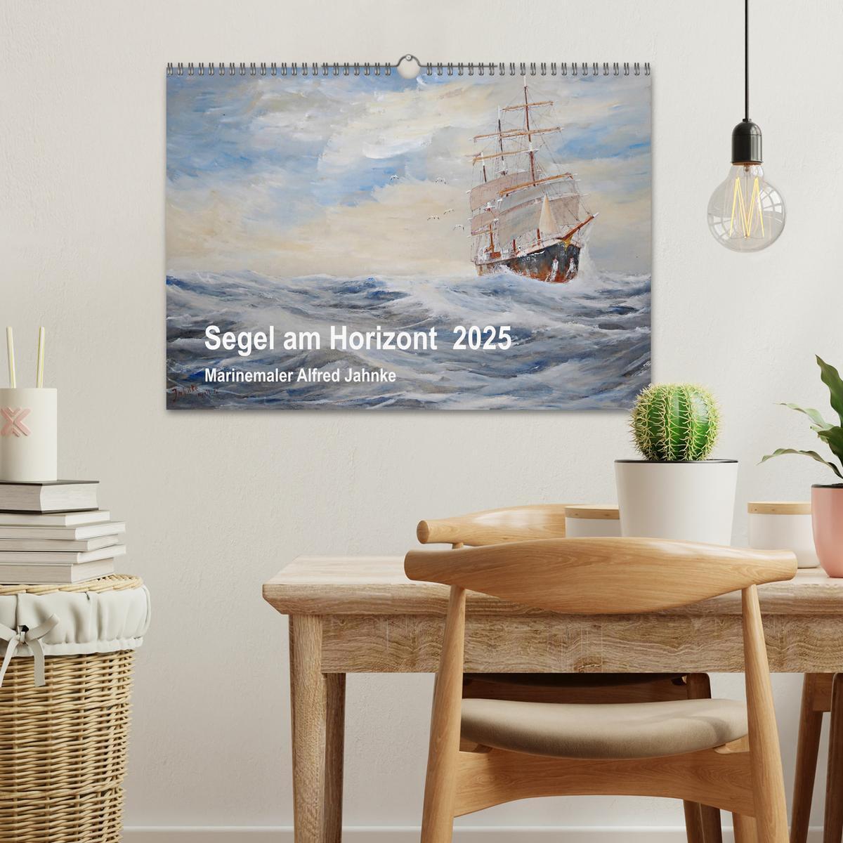 Bild: 9783435404858 | Segel am Horizont - Marinemaler Alfred Jahnke (Wandkalender 2025...