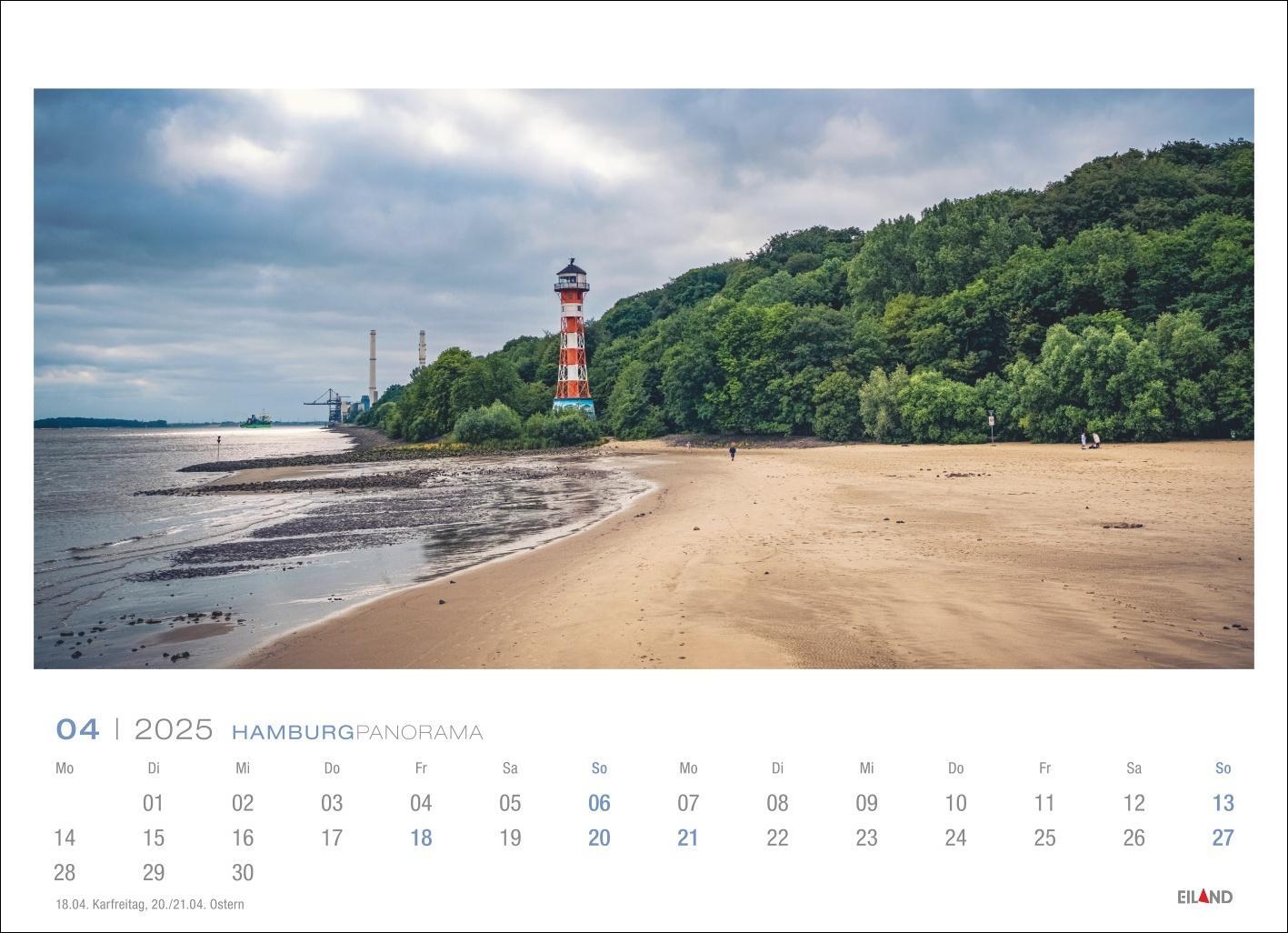 Bild: 9783964023391 | Hamburg Panorama Postkartenkalender 2025 | Eiland | Kalender | 13 S.