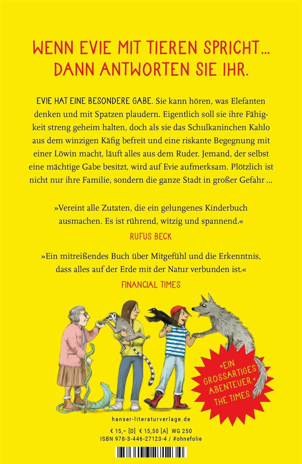 Bild: 9783446271234 | Evie und die Macht der Tiere | Matt Haig | Buch | 256 S. | Deutsch