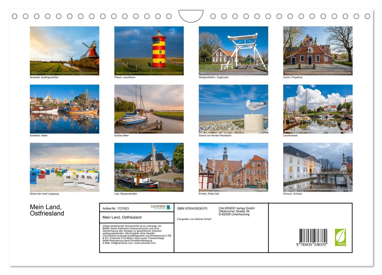 Bild: 9783435036370 | Mein Land, Ostfriesland (Wandkalender 2025 DIN A4 quer), CALVENDO...