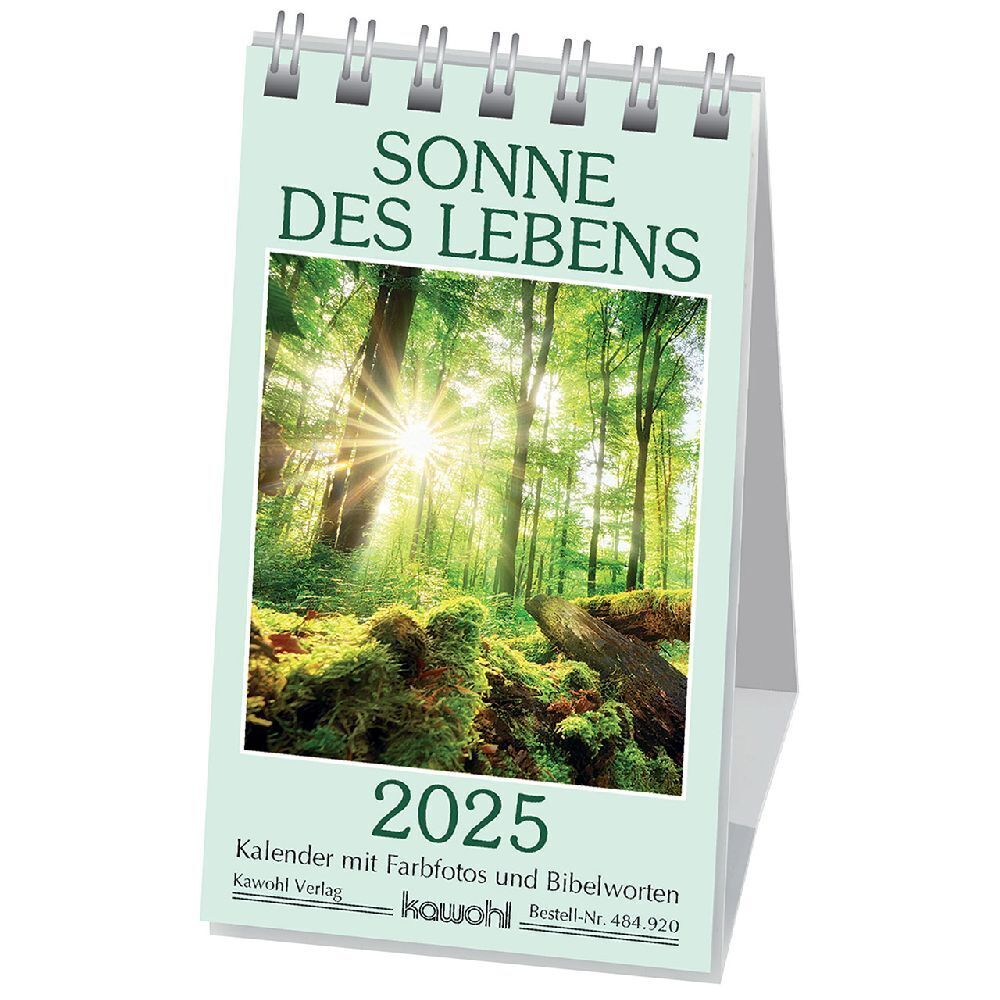 Cover: 9783754892053 | Sonne des Lebens 2025 | Mini-Kalender mit Bibelworten und Farbfotos