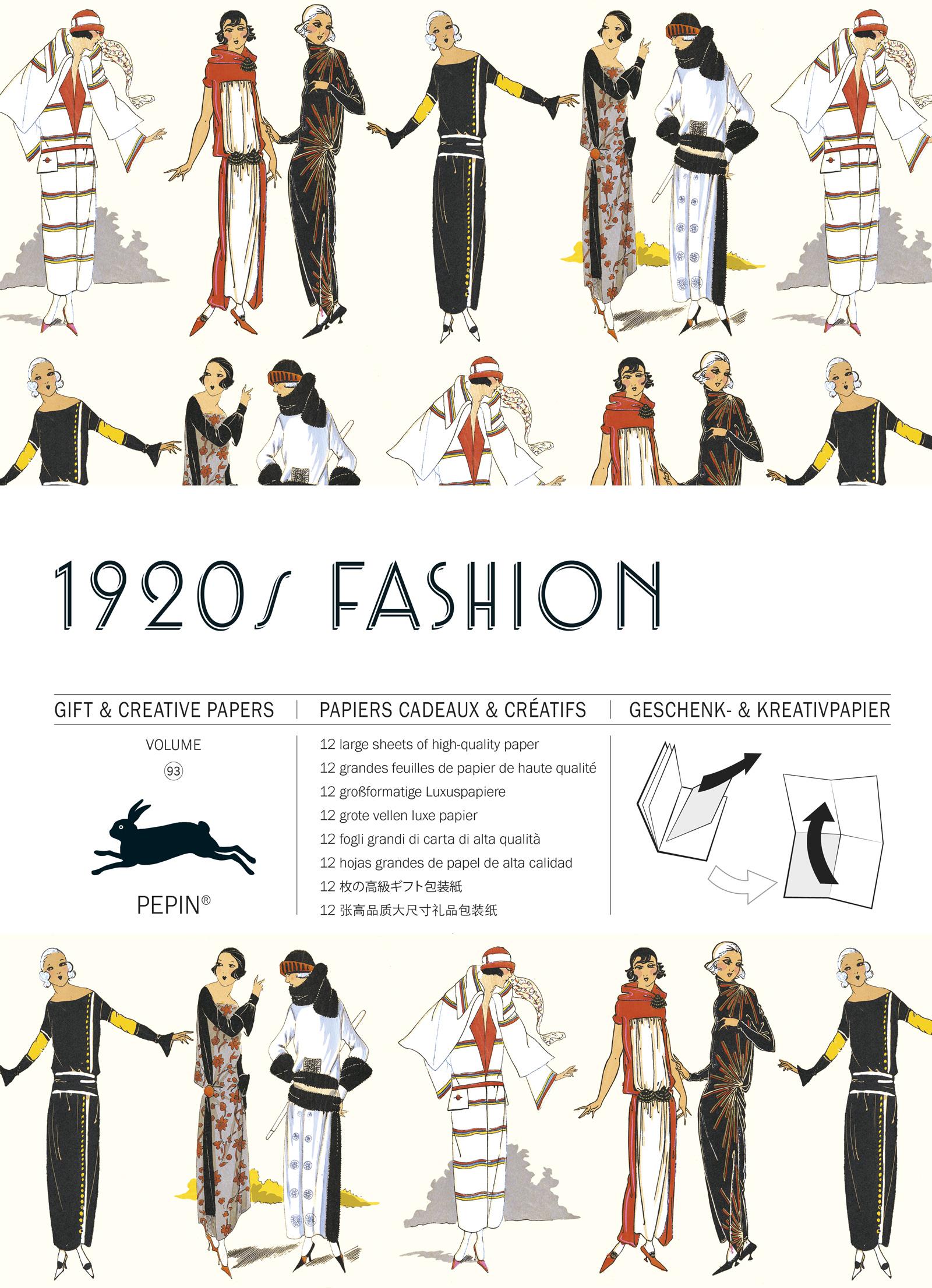 Cover: 9789460091063 | 1920s Fashion | Gift &amp; Creative Paper Book Vol. 93 | Pepin van Roojen