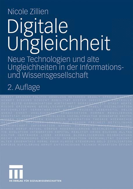 Cover: 9783531166735 | Digitale Ungleichheit | Nicole Zillien | Taschenbuch | Paperback | xvi