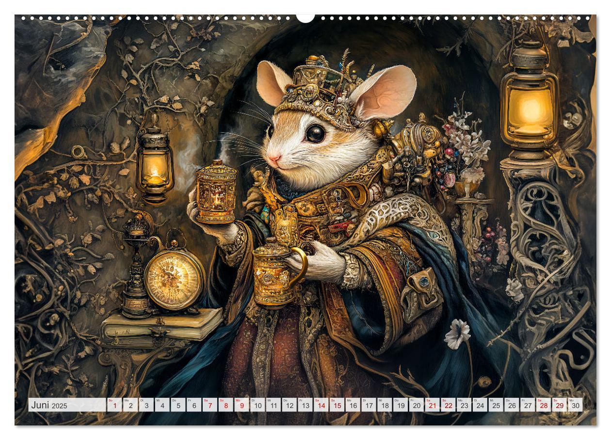 Bild: 9783457217894 | Magische Wesen im Zauberland - Fantasie-Tiere im Steampunk-Kalender...