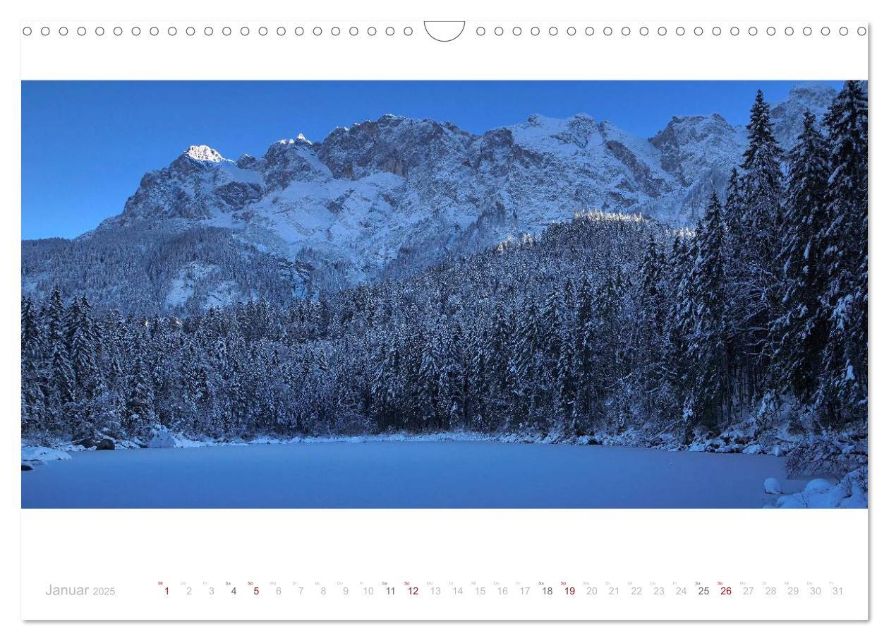 Bild: 9783435587766 | Unterwegs am Eibsee (Wandkalender 2025 DIN A3 quer), CALVENDO...