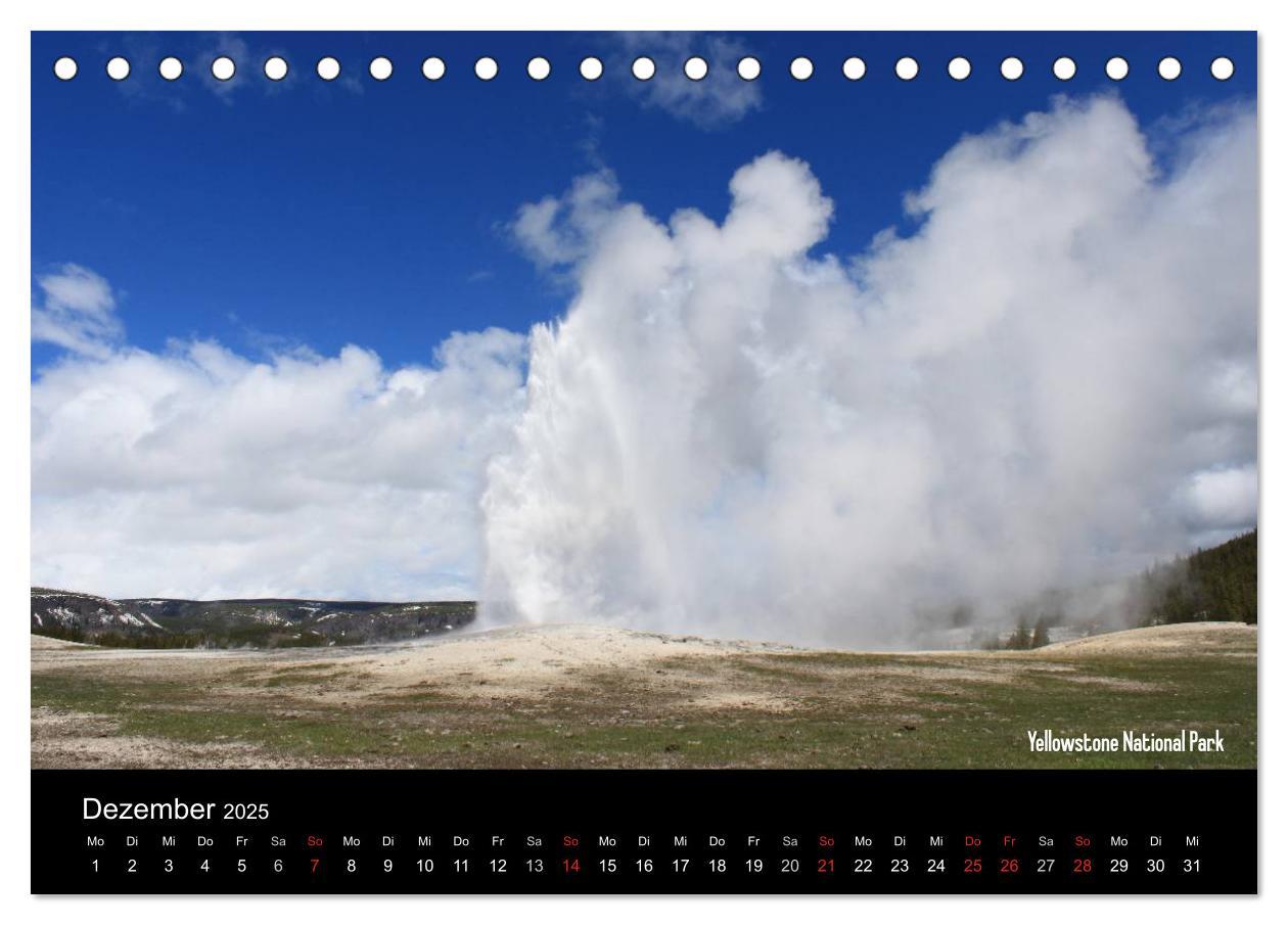 Bild: 9783435812981 | United States National Parks (Tischkalender 2025 DIN A5 quer),...