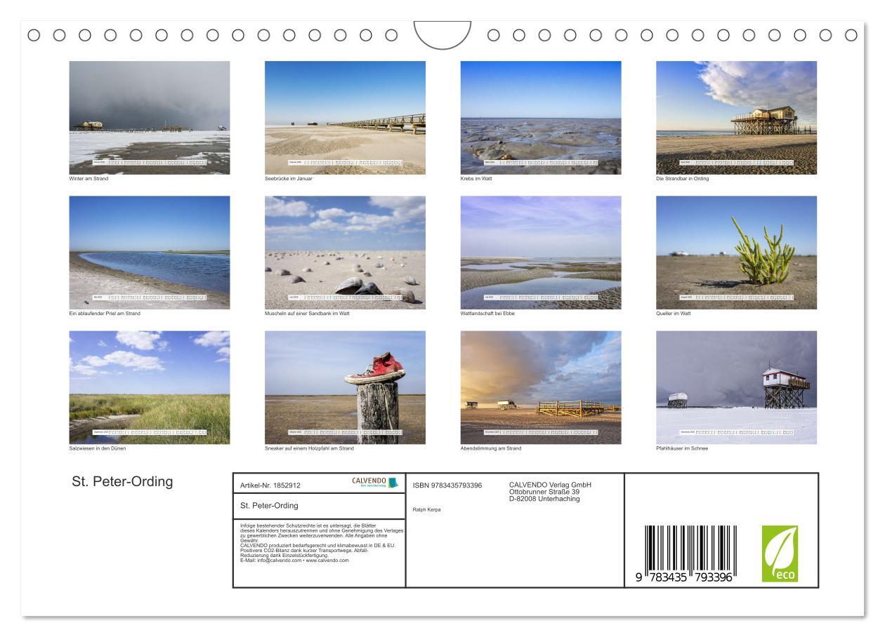 Bild: 9783435793396 | St. Peter-Ording (Wandkalender 2025 DIN A4 quer), CALVENDO...