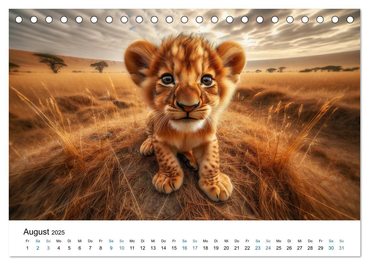 Bild: 9783383766633 | Baby-Tiere (Tischkalender 2025 DIN A5 quer), CALVENDO Monatskalender