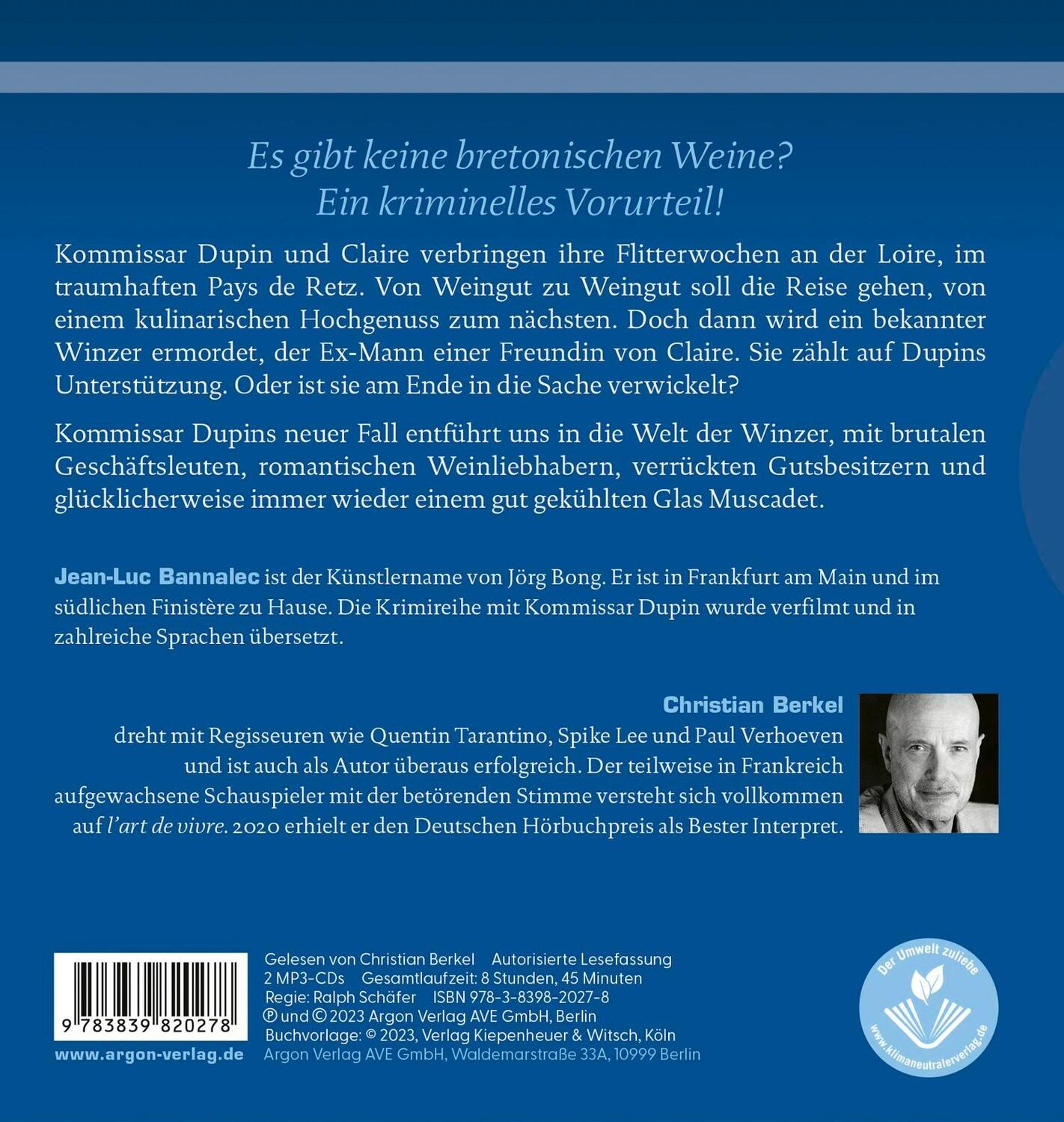 Rückseite: 9783839820278 | Bretonischer Ruhm | Kommissar Dupins zwölfter Fall | Jean-Luc Bannalec