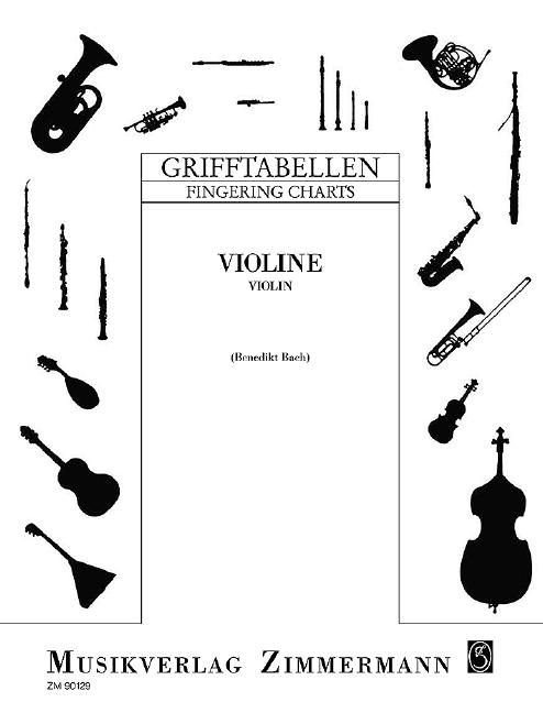 Cover: 9790010901299 | Grifftabelle für Violine | Violine. | Benedikt Bach | Broschüre | 6 S.