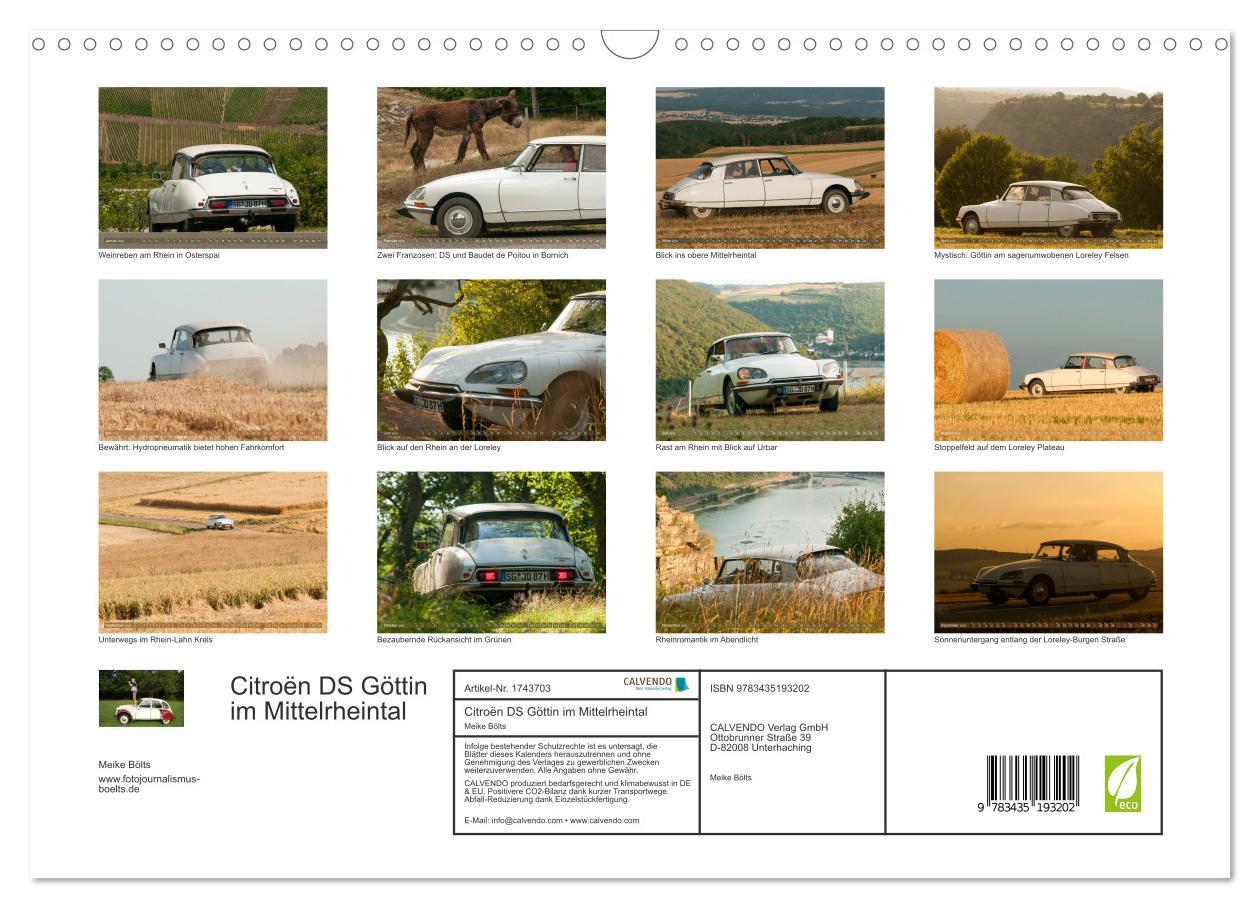 Bild: 9783435193202 | Citroën DS Göttin im Mittelrheintal (Wandkalender 2025 DIN A3...