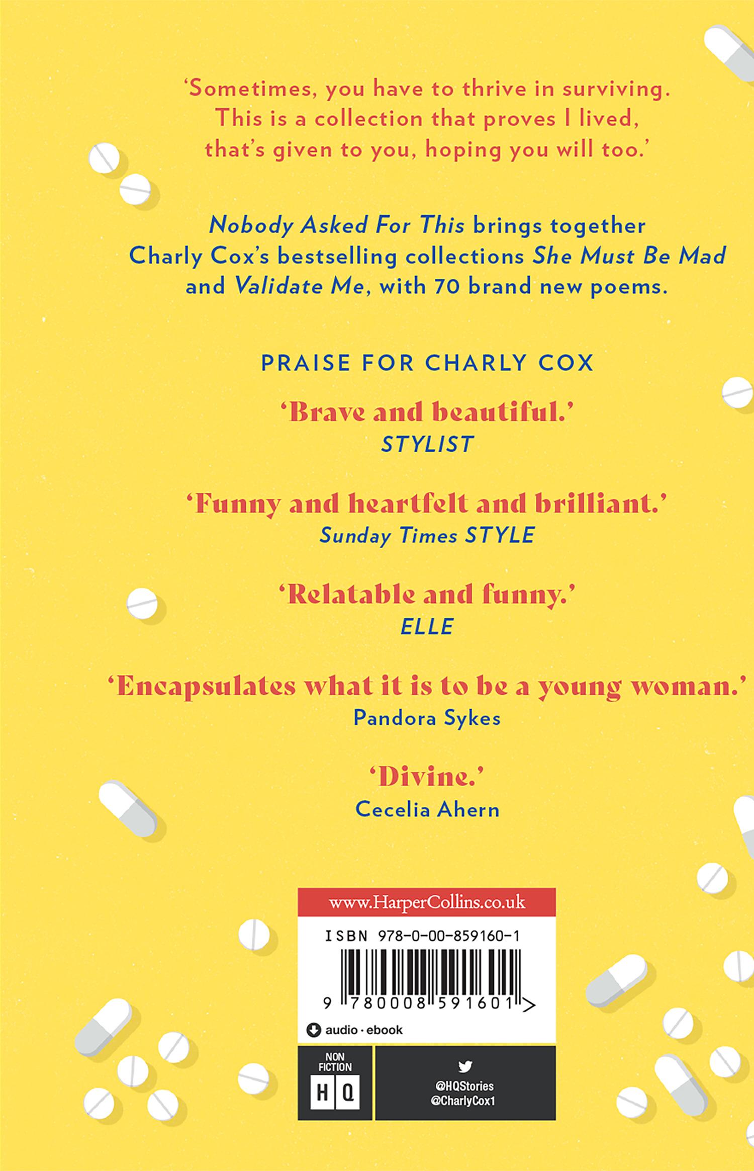 Rückseite: 9780008591601 | Nobody Asked For This | Charly Cox | Buch | Gebunden | Englisch | 2023