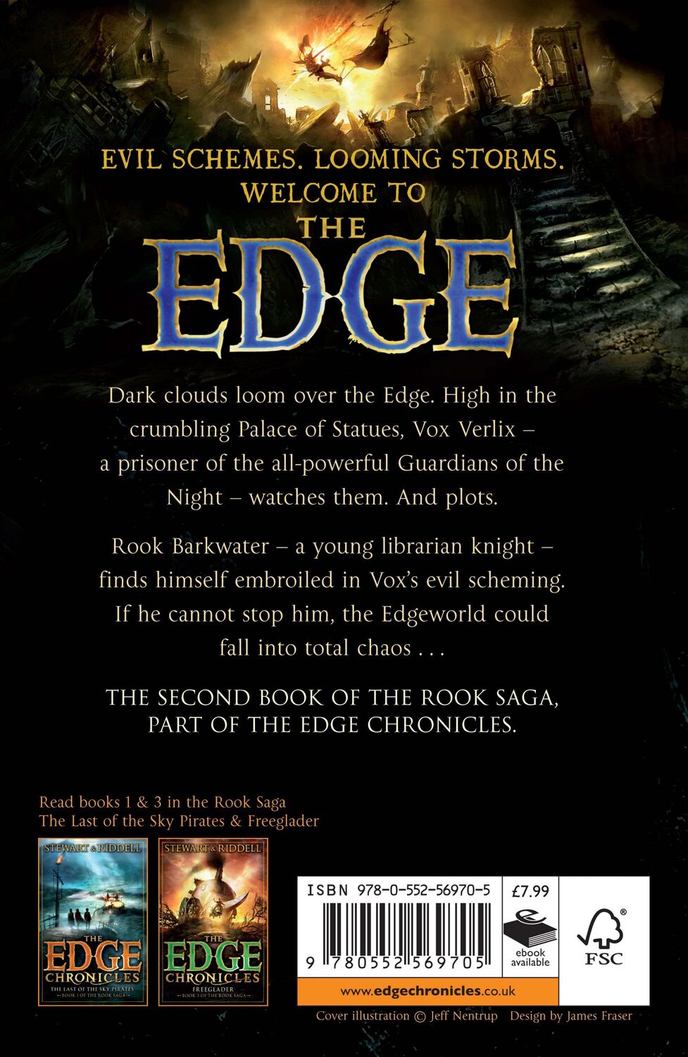 Rückseite: 9780552569705 | The Edge Chronicles 8: Vox | Second Book of Rook | Riddell (u. a.)