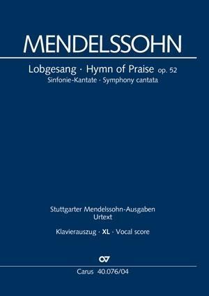 Cover: 9790007240912 | Lobgesang (Klavierauszug XL) | Sinfonie-Kantate MWV A 18,1840, Dt/engl