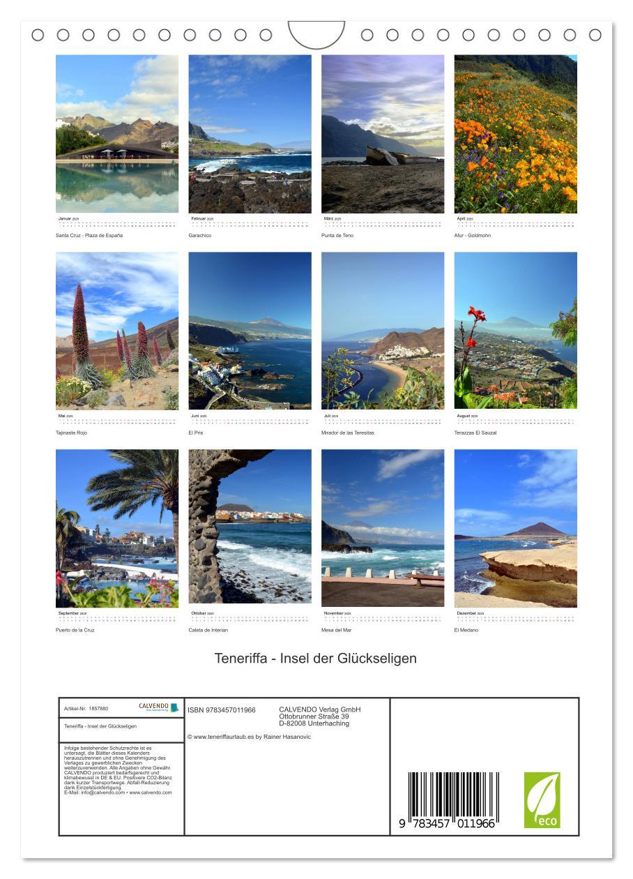 Bild: 9783457011966 | Teneriffa - Insel der Glückseligen (Wandkalender 2025 DIN A4 hoch),...